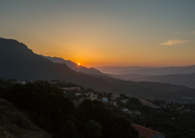 Coucher de soleil sur Sartène